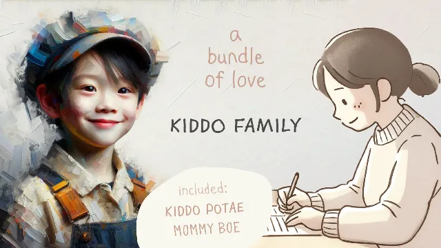 ตัวอย่างฟอนต์ เด็กชายโปเต้ + แม่โบว์