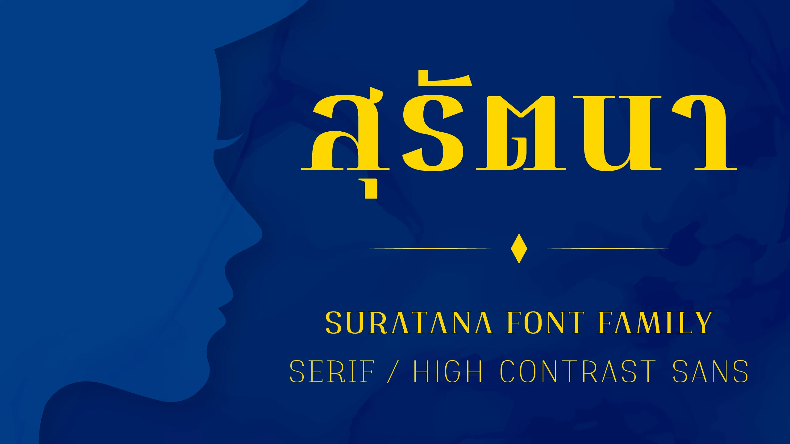 ตัวอย่างชุดฟอนต์ สุรัตนา + สุรัตนา แซนส