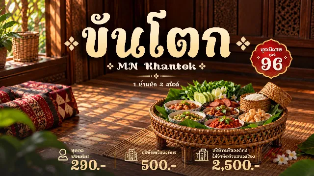 ตัวอย่างฟอนต์ ขันโตก