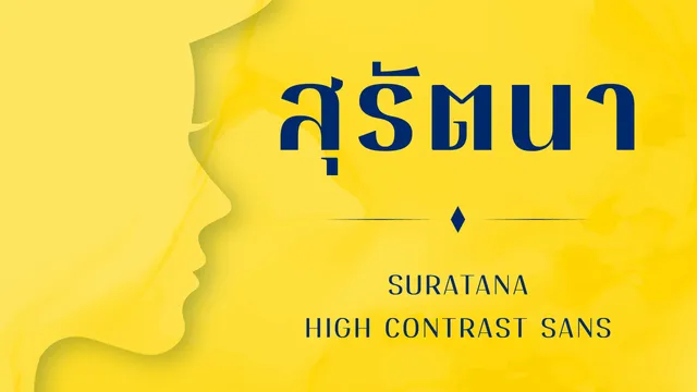 ตัวอย่างฟอนต์ สุรัตนา แซนส