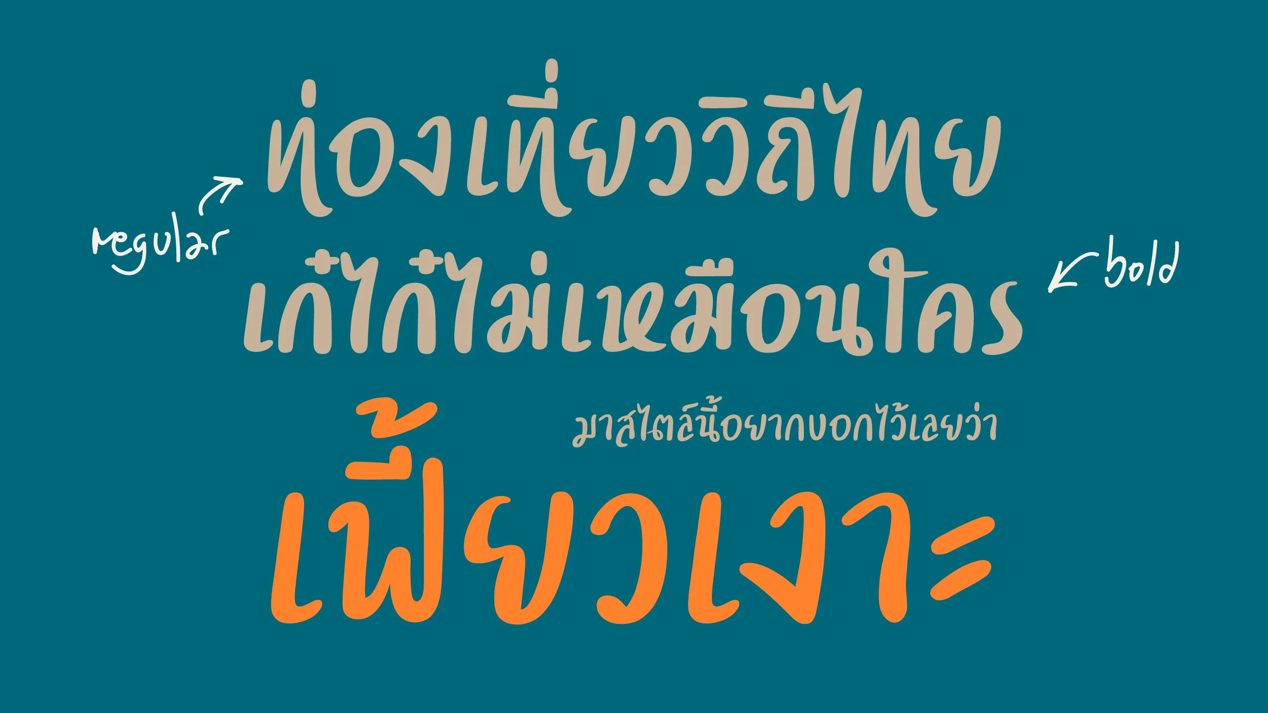 ตัวอย่างฟอนต์แฮนดี้ไรท์ | handywrite ภาพที่ 1