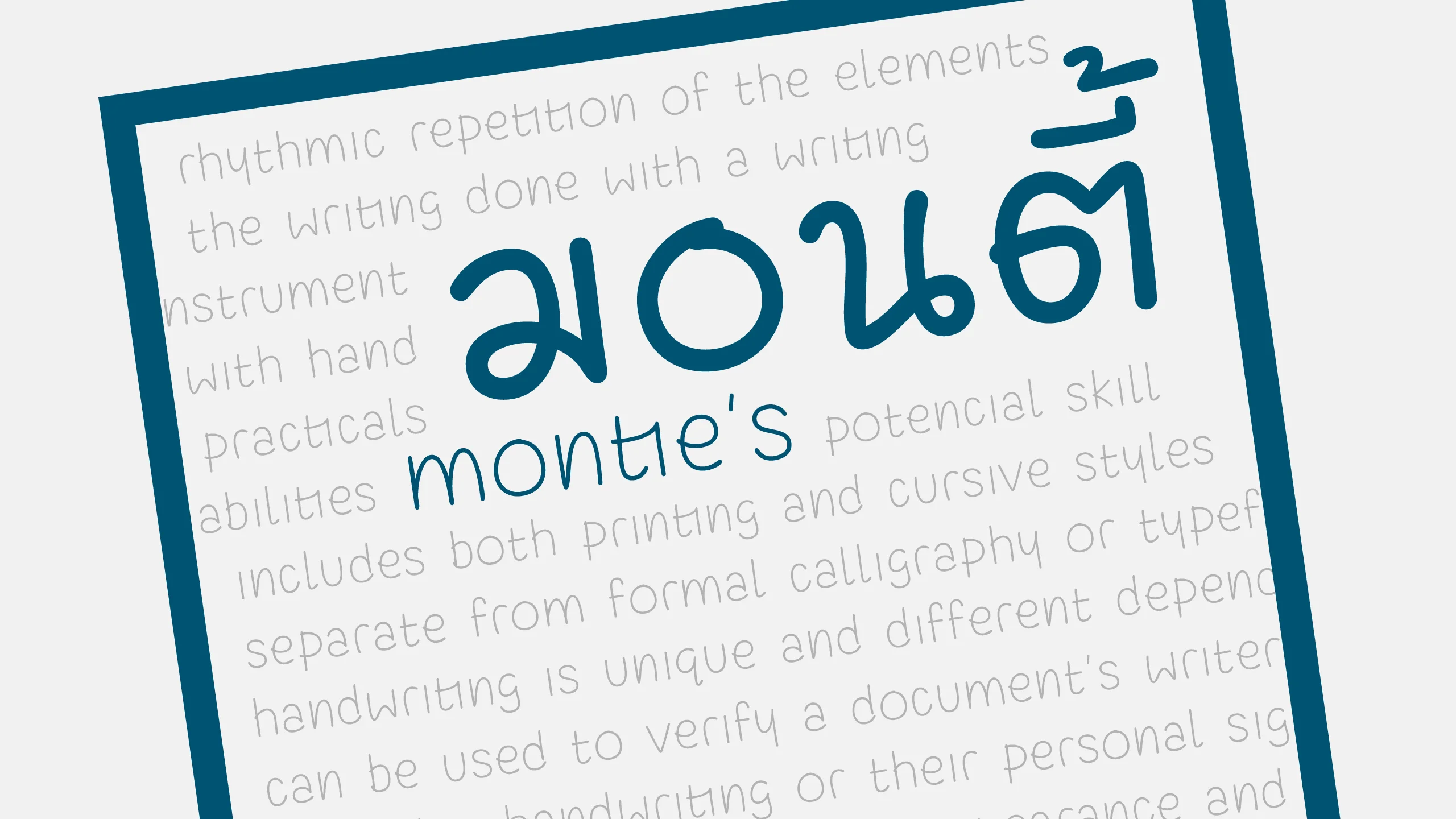 ตัวอย่างฟอนต์มอนตี้ | montie's ภาพที่ 2